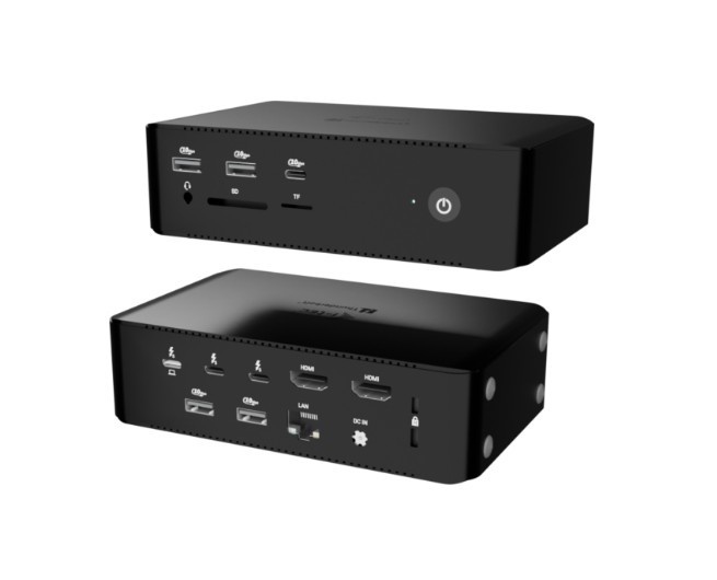 Stacja dokująca Thunderbolt 5 Quattro Display Docking Station 5x USB 2.5 GLan Power Delivery 140W 