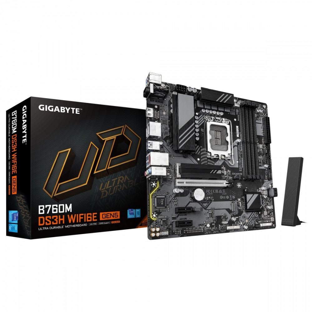 Płyta główna B760M DS3H WF6E GEN5 s1 700 4DDR5 HDMI/DP mATX 