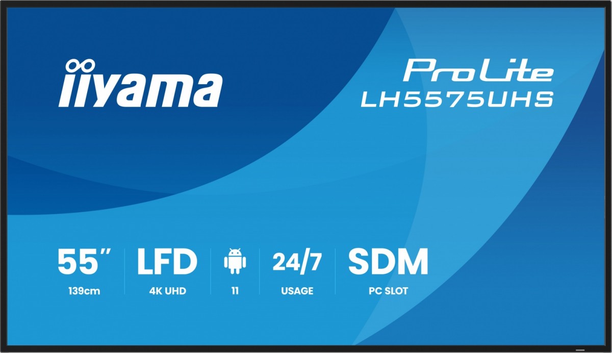 Monitor 55 cali LH5575UHS-B2AG,24/7,IPS,ANDROID.11,4K,  WiFi,         iiSignage2, FailOver, EShare, 24/7, full daisy chain 