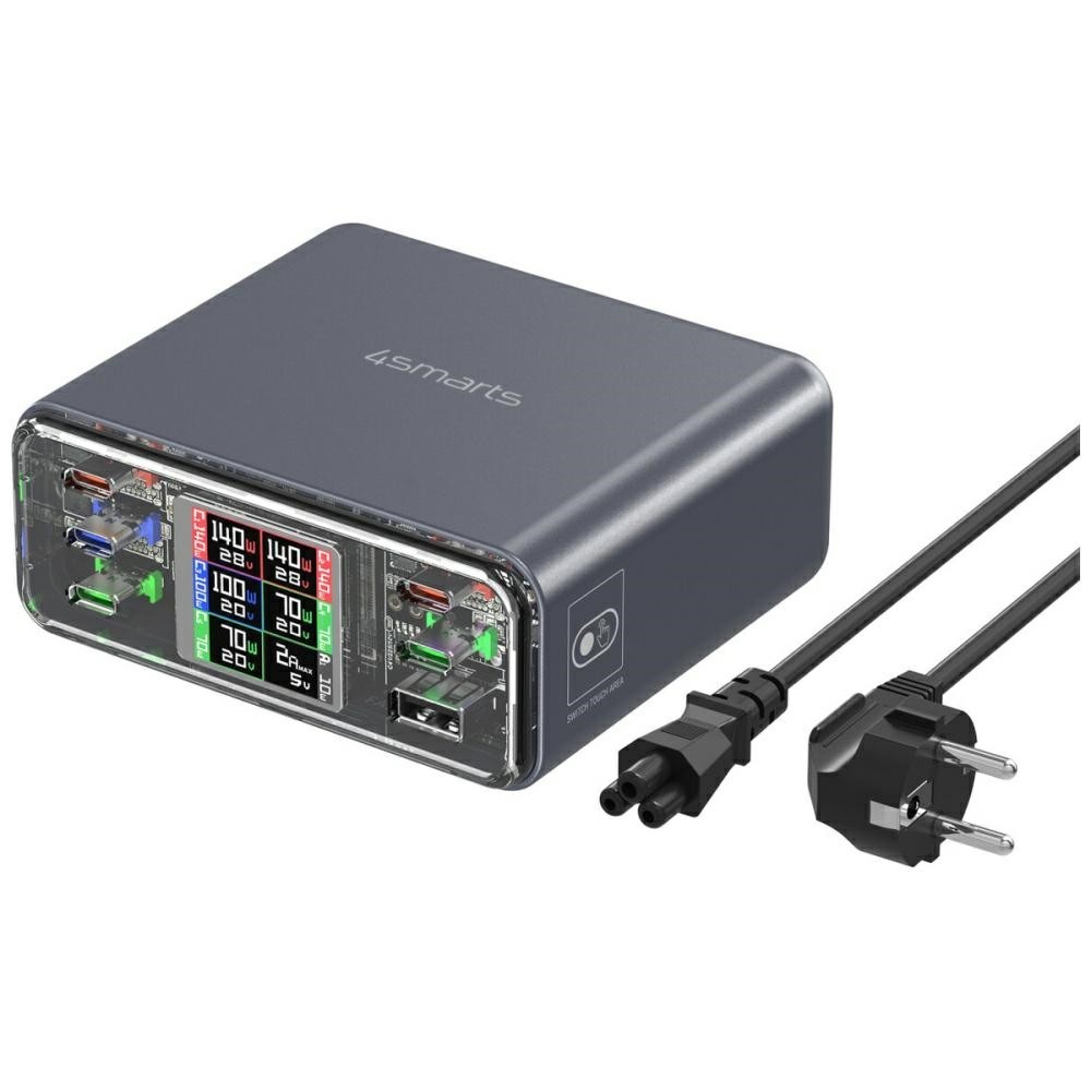 Stacja ładująca Deck Charger Lucid GaN 360W 5xUSB-C + 1xUSB-A 