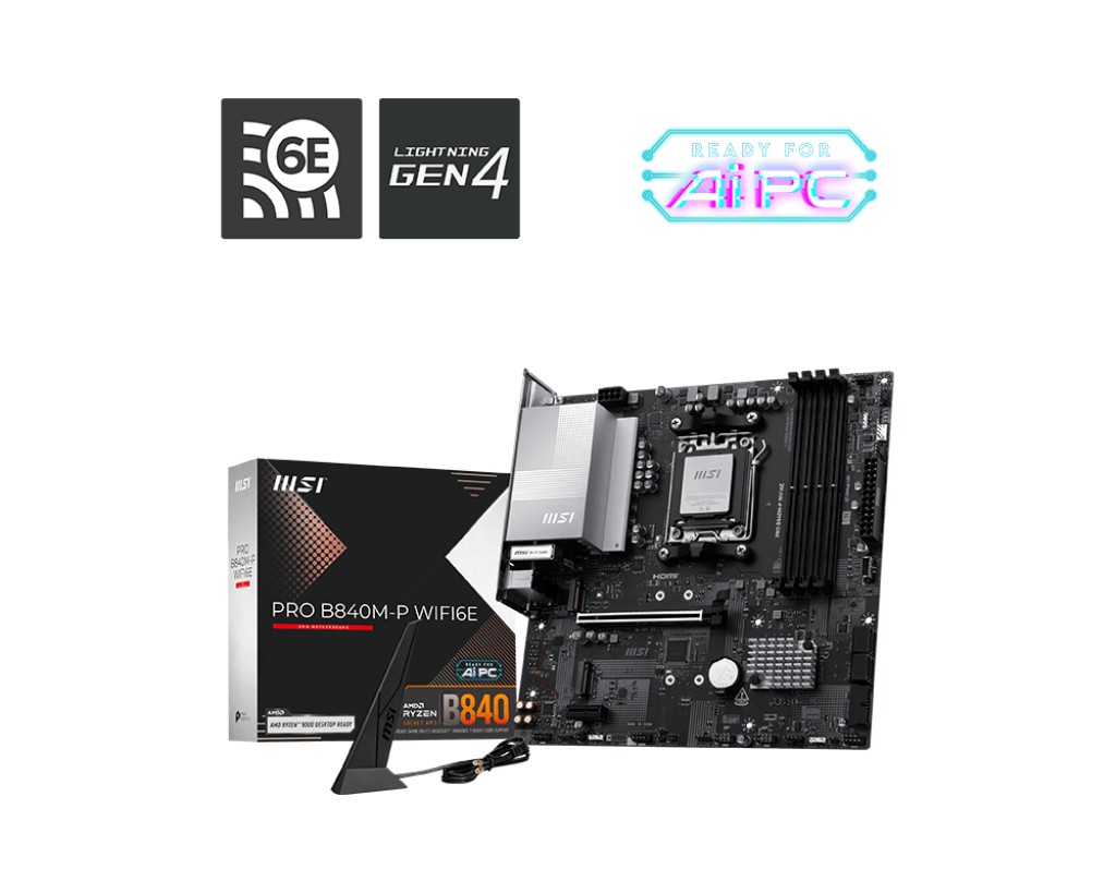 Płyta główna PRO B840M-P WIFI6E AM5 4DDR5 ATX