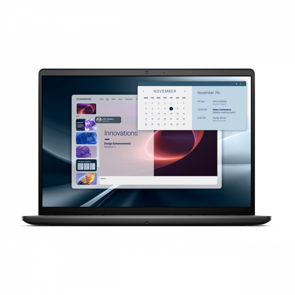 Laptop Dell Pro 14 Essential PV14255 W11P Ryzen 7 250|16GB|512GB|AMD Radeon|FgrPr|WLAN+BT|14.0 FHD+|BcklKb|4C|65W|3YPS Carbon Black (Plastic)