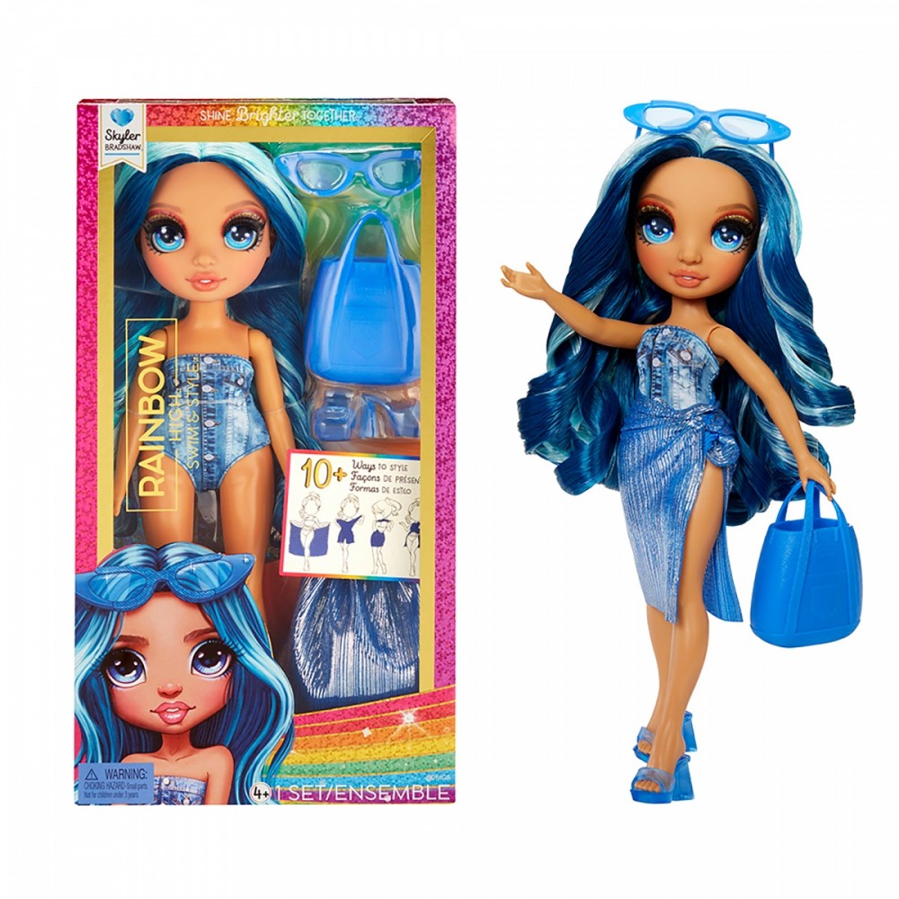 Lalka Rainbow High Swim Style Skyler 