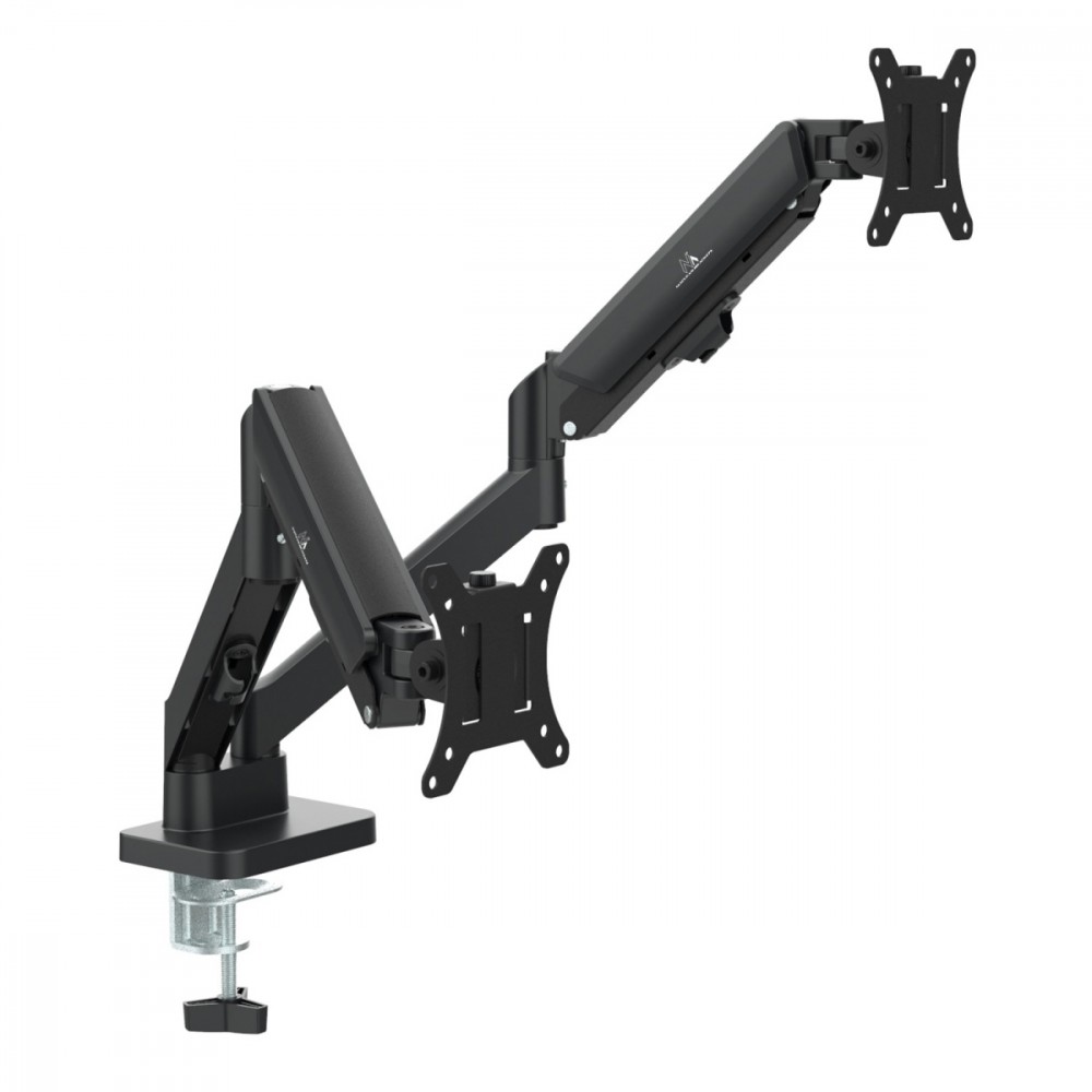 Uchwyt na 2 monitory 2-10 kg MC-134 17-32 cale 