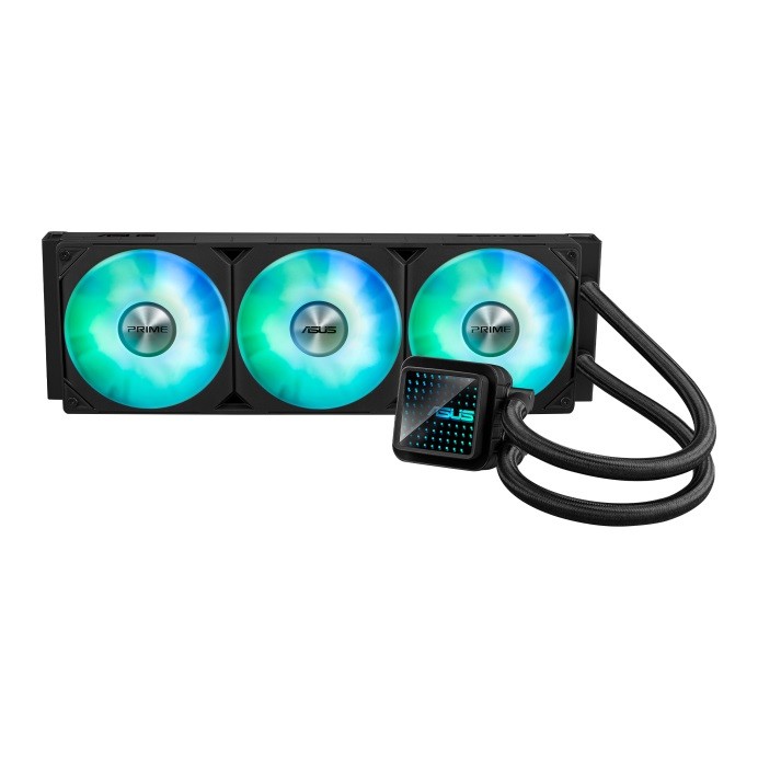 System chłodzenia ProArt LC 360 all-in-one CPU liquid cooler with illuminatedsystem status meter and three Noctua NF-A14 industrial PPC-2000 PWM 120mm