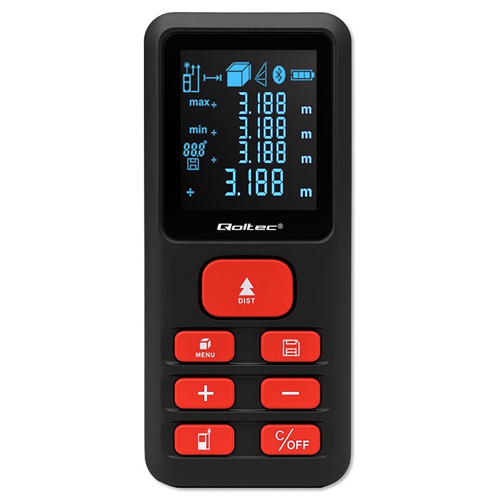 Cyfrowy dalmierz laserowy | podświetlany LCD | 50m 