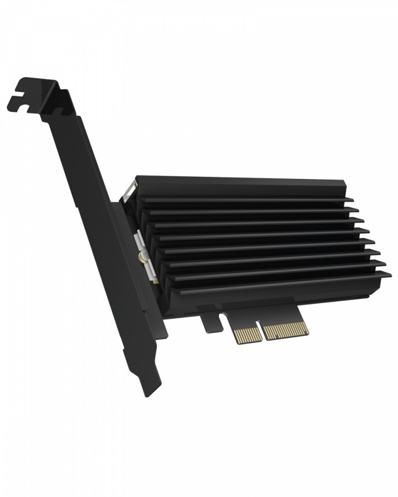Karta PCIe z gniazdem M.2 M-Key dla jednego dysku SSD M.2 NVMe, podświetlenie ARGB IB-PCI224M2-RGB