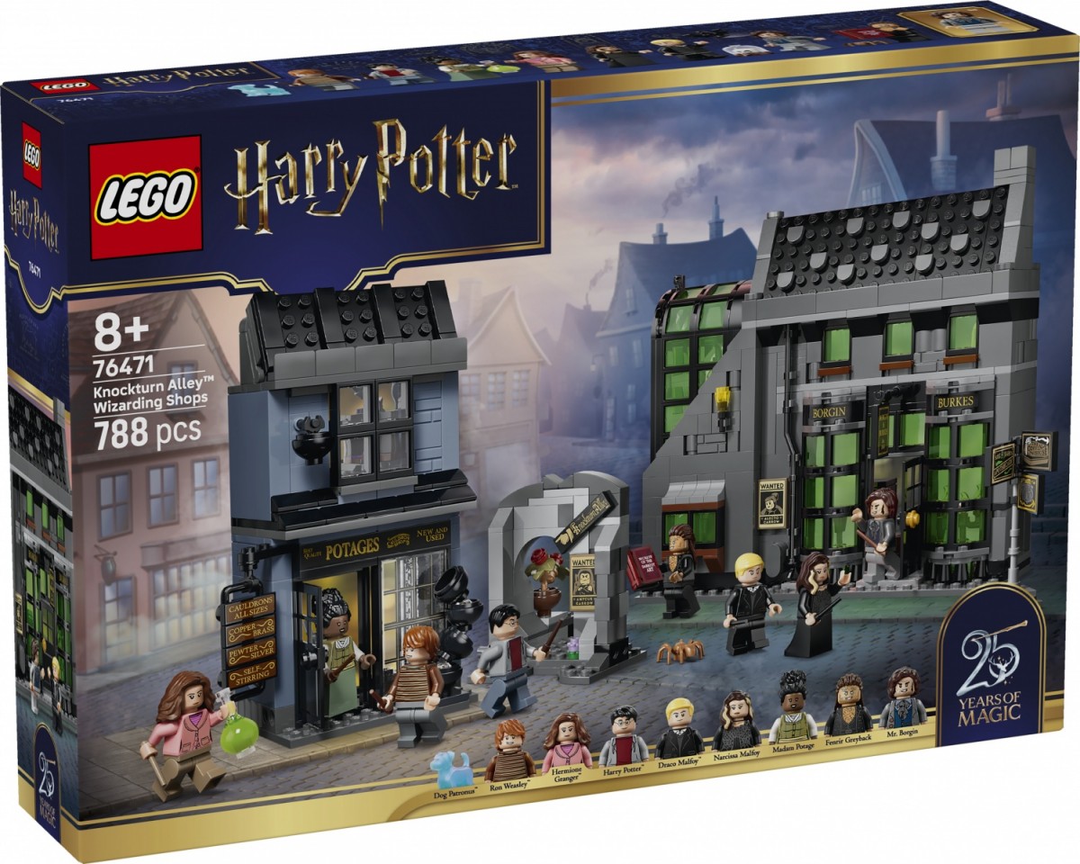 Klocki Harry Potter 76471 Magiczne sklepy na ulicy Śmiertelnego Nokturnu 