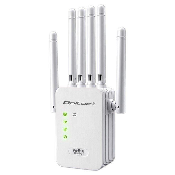Wzmacniacz syganłu WiFi 5 | Repeater | Access Point | AC1200 Mb/s| 6 anten | 2xRJ45 | 128MB 