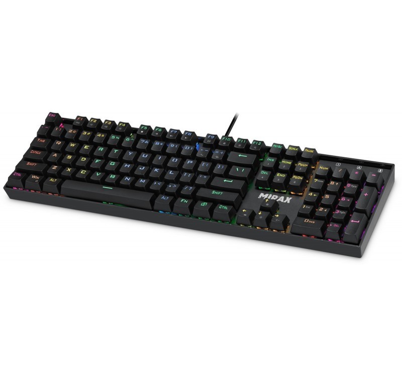 Klawiatura mechaniczna MIRAX GK-352 podświetlenie RGB Czarna 