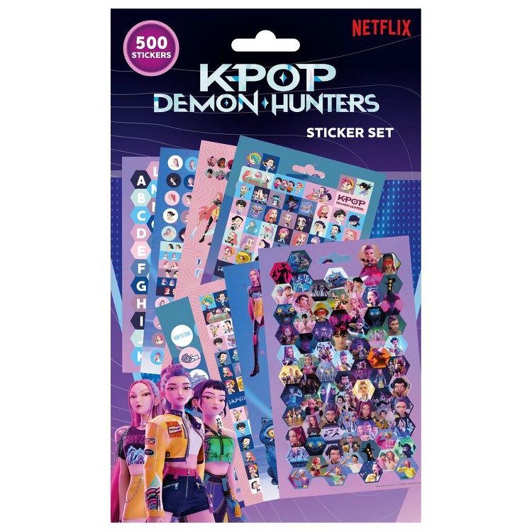 Zestaw naklejek 500 elementów K-POP Demon Hunters 