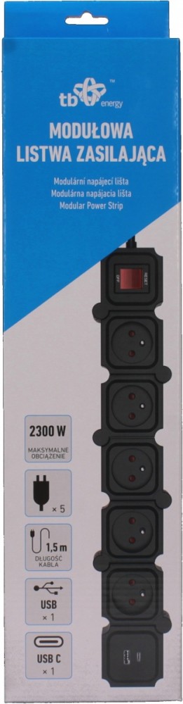 Energy Modułowa Listwa Zasilająca 1,5m 