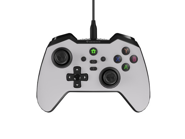 Gamepad Genesis Mangan 300 przewodowy do PC/Switch/Mobile Biały 