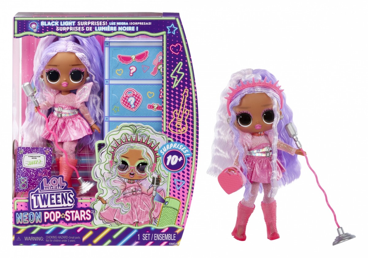 Lalka L.O.L. Surprise Tweens Neon Pop Stars Kitty 