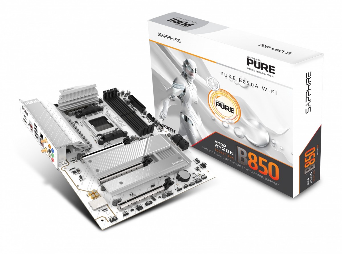 Płyta główna PURE B850A WIFI7 AM5 4DDR5 mATX 