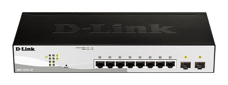 Przełącznik DGS-1210-10 Switch Smart 8xGE 2xSFP 