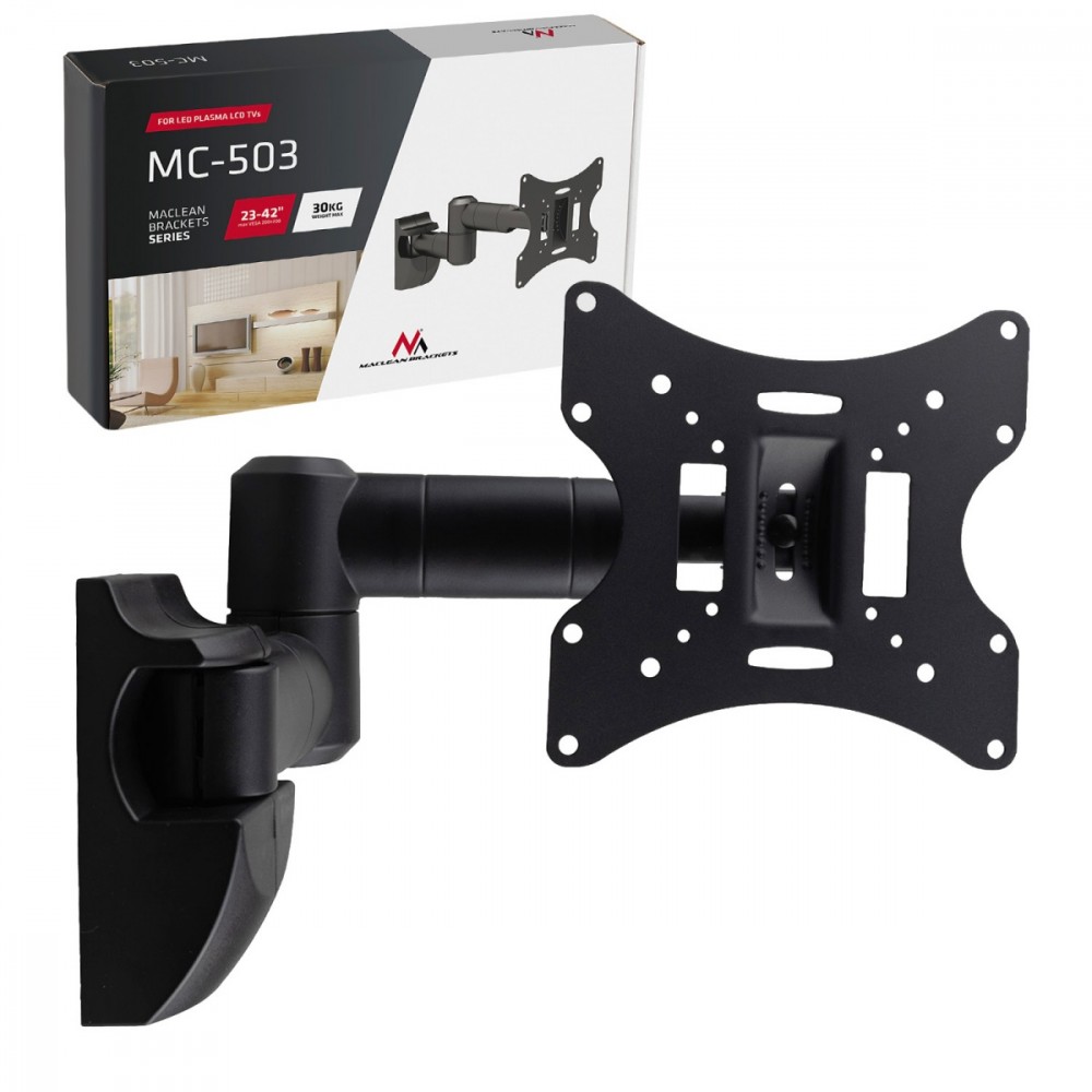 Uchwyt do telewizora  lub  monitora 23-42" 30 kg uniwersalny  MC-503A B czarny max vesa 200x200