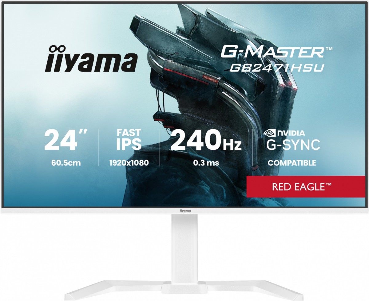 Monitor 23.8 cala GB2471HSU-W1 IPS,FHD,240Hz,2xHDMI,DP,1xUSB 3.2,     1xUSB C, Adaptive G-SYNC - 1920 x 1080 @48-240Hz  DisplayPort Only