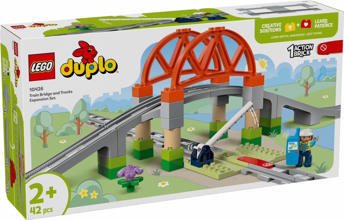 Klocki DUPLO 10426 Most i tory kolejowe - zestaw rozszerzający 