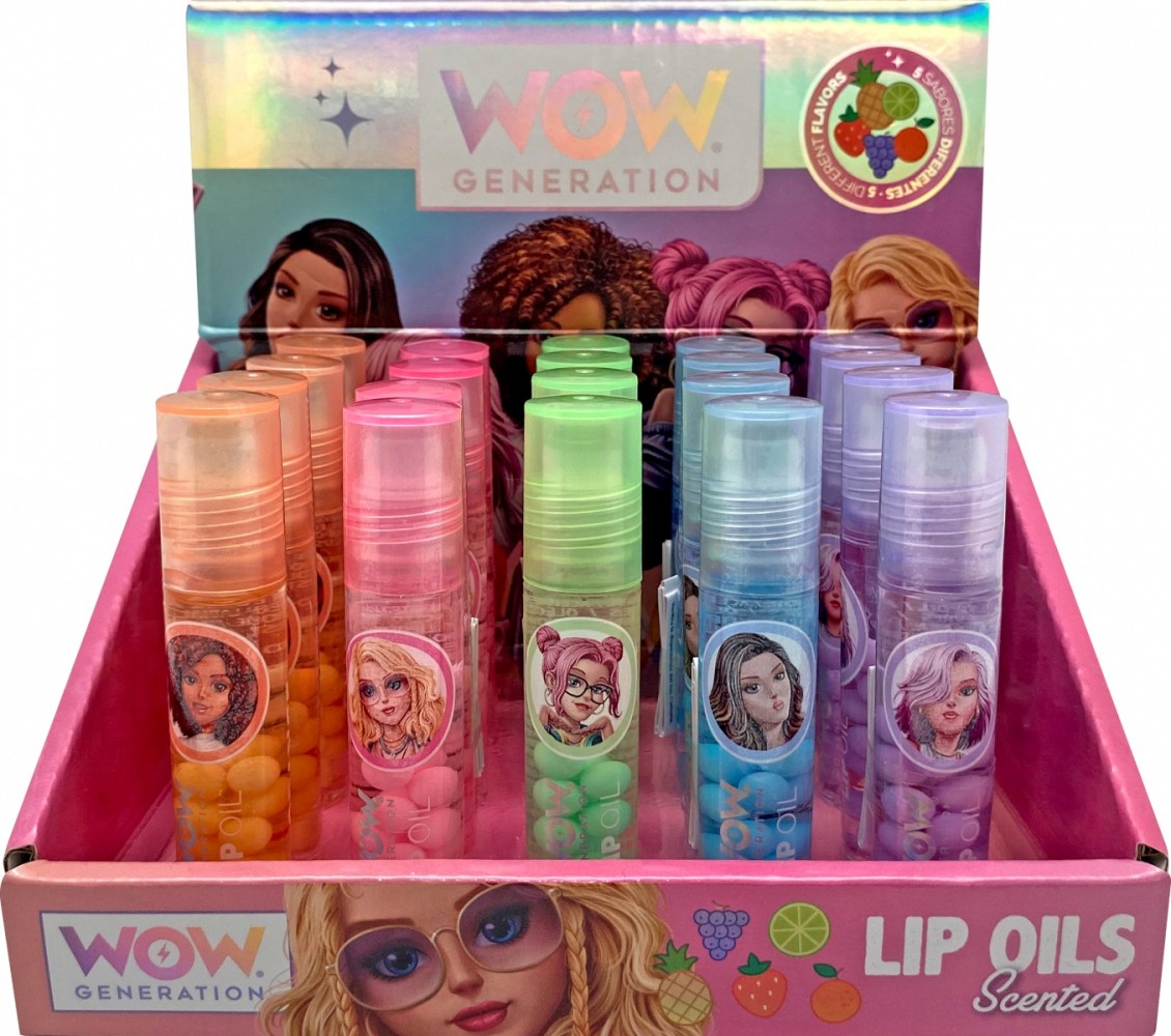 Olejek zapachowy do ust WoW MIX display 20 sztuk