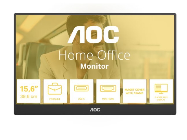 Monitor 16T20E2 15.6 cala IPS Mini HDMI USB-C Głośniki 