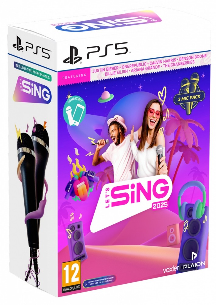 Gra PlayStation 5 Lets Sing 2025 2-mic 