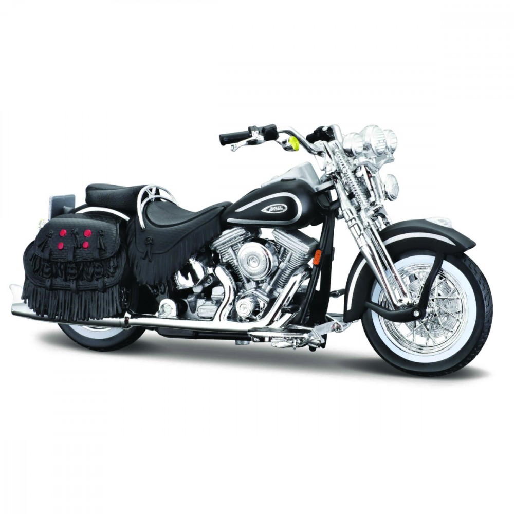 Model metalowy HARLEY-DAVIDSON 1999 FLSTS czarny 1/18 