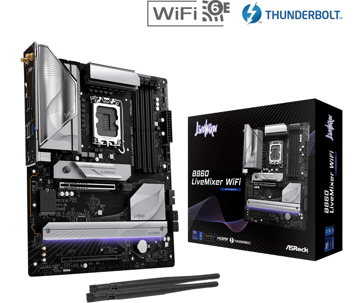 Płyta główna 860 LIVEMIXER WIFI s1851 4DDR5 ATX 