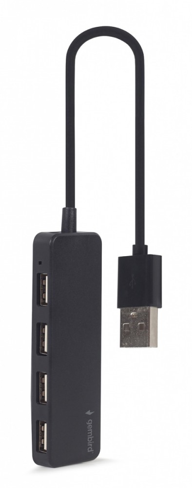 HUB USB 2.0 4-porty, czarny 