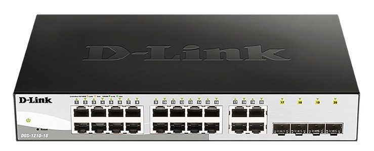 Przełącznik DGS-1210-16 Swit ch 16GE 4SFP 
