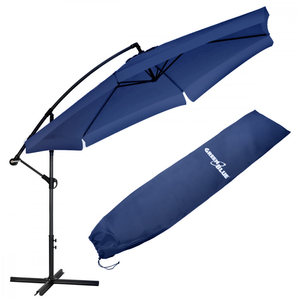 Parasol ogrodowy 350x250 cm GB377NB Granatowy 