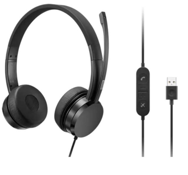Analogowy zestaw słuchawkowy USB-A Wired Stereo On-Ear Headset 4XD1K18260 