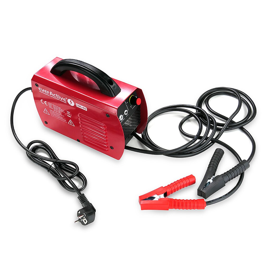 Prostownik samochodowy do akumulatora 12V/24V z rozruchem CBC40