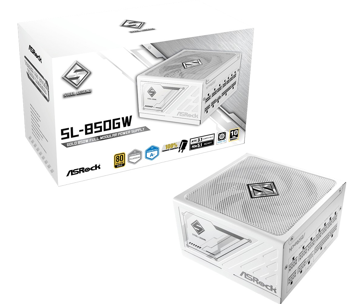 Zasilacz SL-850GW 850W 80PLUS GOLD FULL modularny