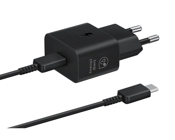 Ładowarka 25W Travel Adap EP-T2510 + kabel C Czarna 
