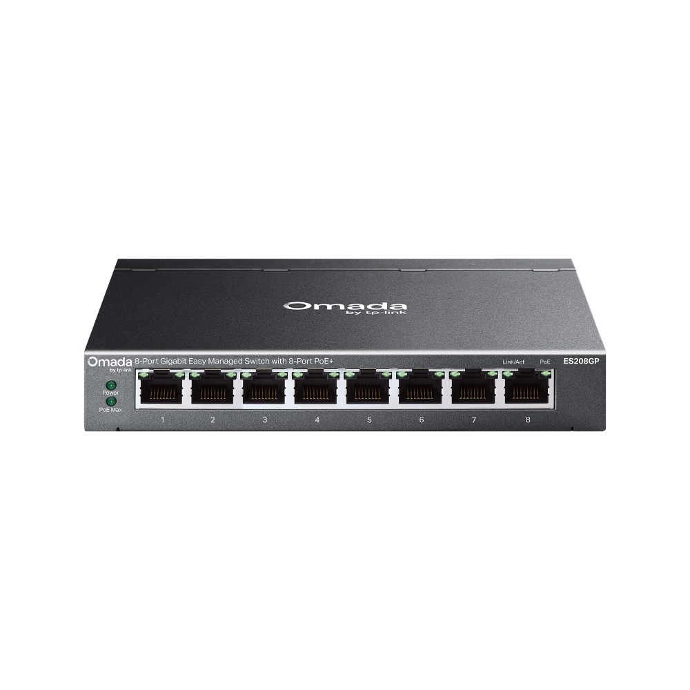 Przełącznik ES208GP Omada Easy Managed, 8 portów PoE+ 