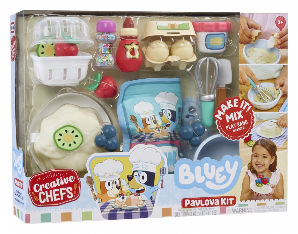 Zestaw z masą plastyczną Creative Chefs Bluey Beza Pavlova 