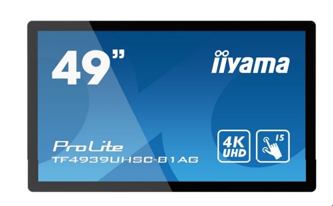 Monitor wielkoformatowy 49 cali TF4939UHSC-B1AG,IPS,24/7,4K,IP54,500cd,7H,POJ.15p,LAN 