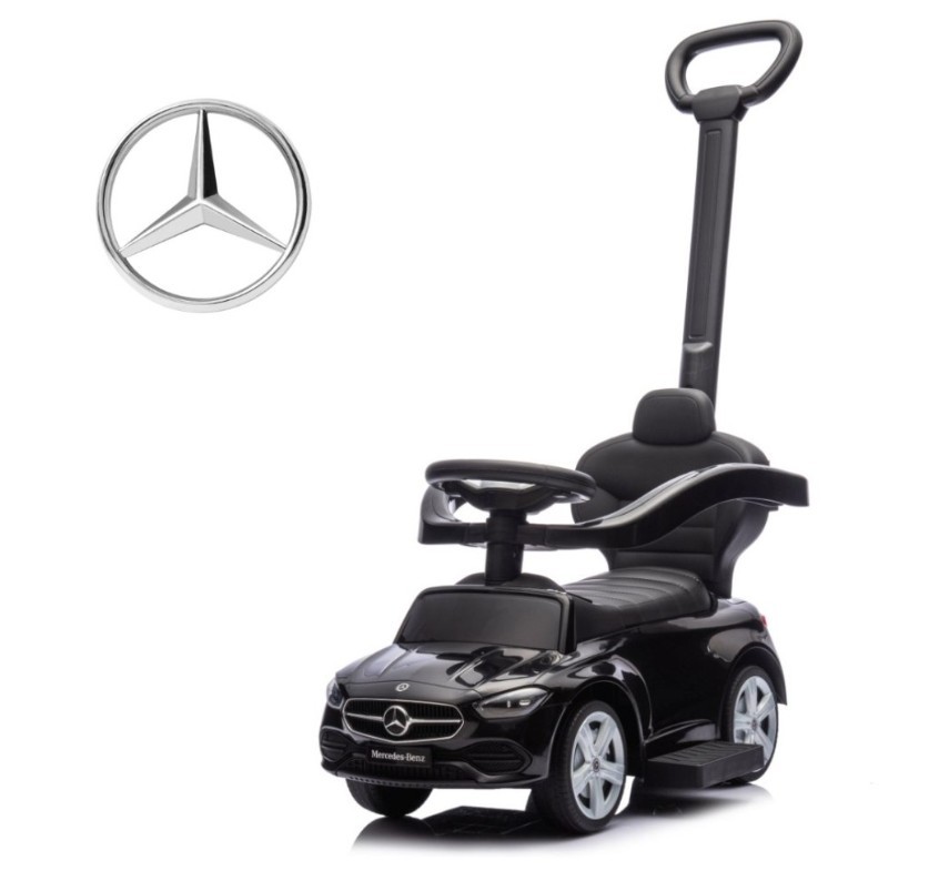 Pojazd z rączką MERCEDES C-Class czarny