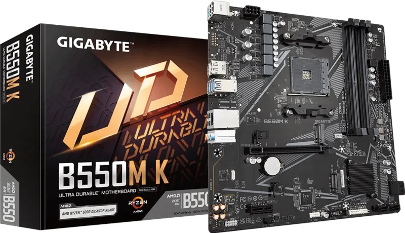 Płyta główna B550M K AM4 4DDR4 DP/HDMI mATX 
