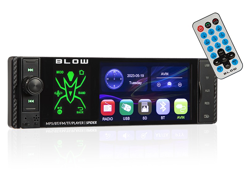 Radio samochodowe Spider 4CAL RDS RGB