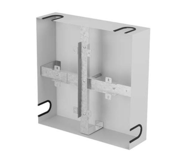 Stelaż zapasu kabla 400x400 szary  AK-3144-S 