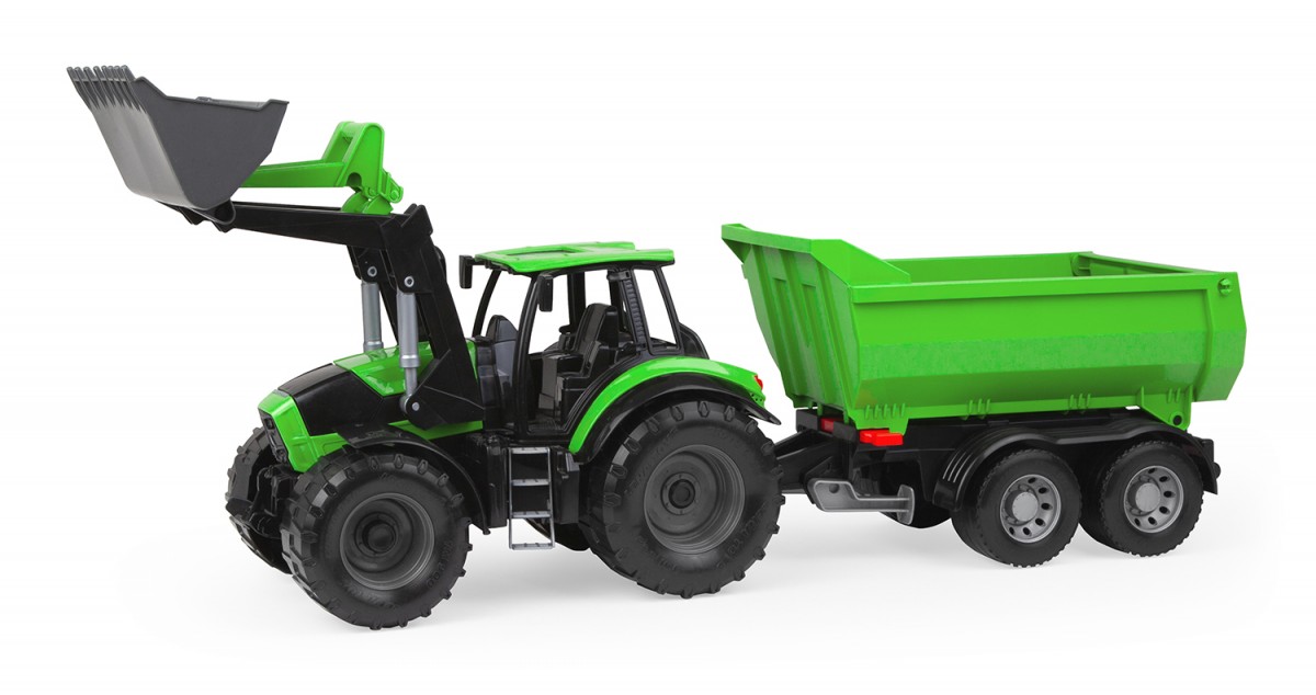 Traktor Worxx Deut z-Fahr z przyczepą 74 cm