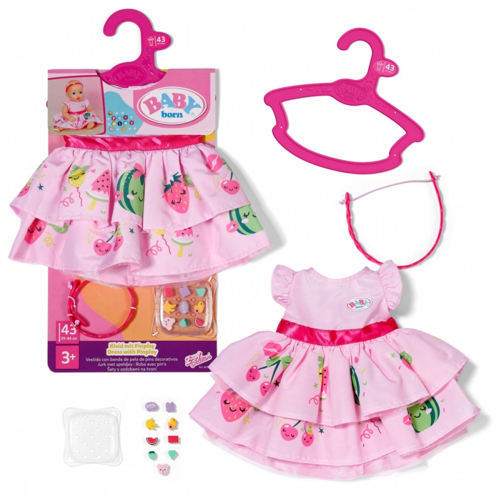 Baby Born Sukienka z przypinką 43 cm 