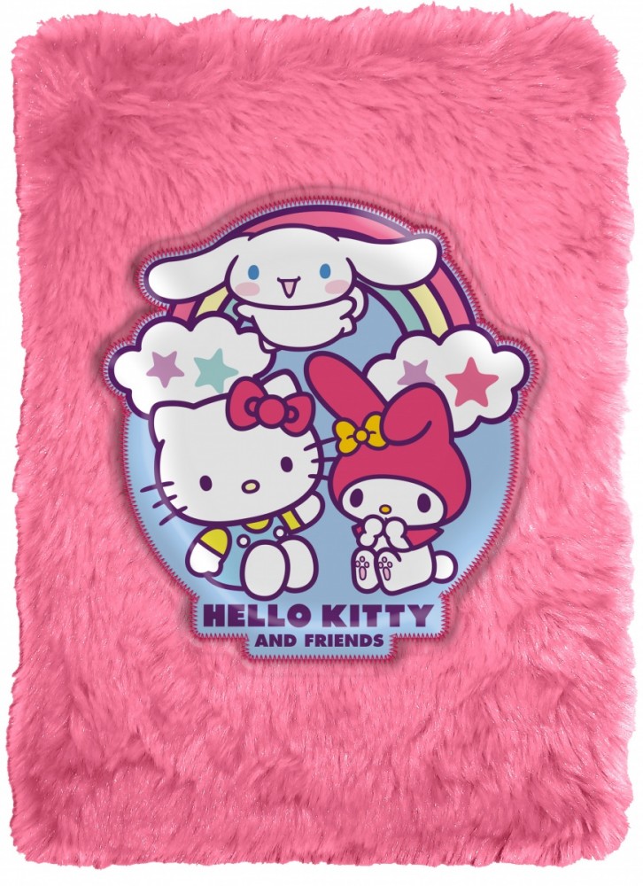 Pamiętnik notatnik pluszowy Hello Kitty 