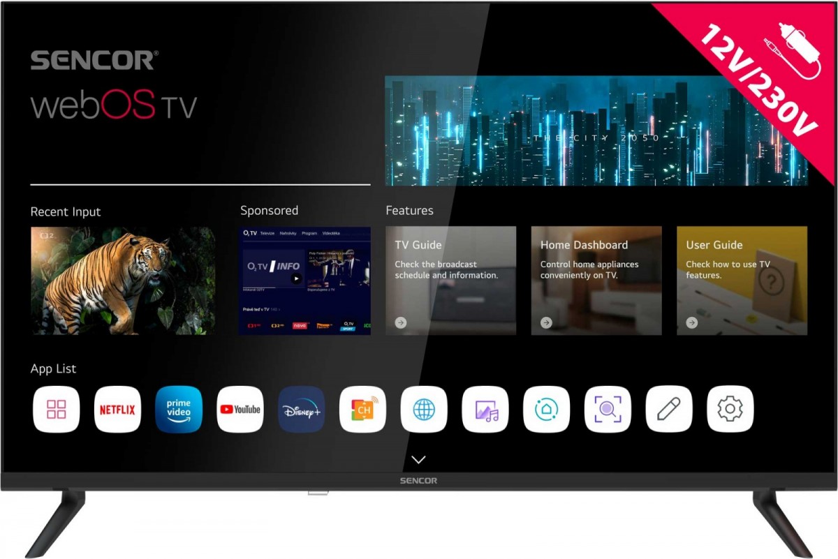 Telewizor 32 cale Smart webOS LG 12/240V SLE 32S830WB Wi-Fi BT5.0 