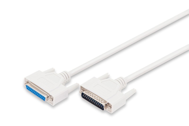 Kabel przedłużający LPT Typ DSUB25/DSUB25 M/Ż 2m Szary 