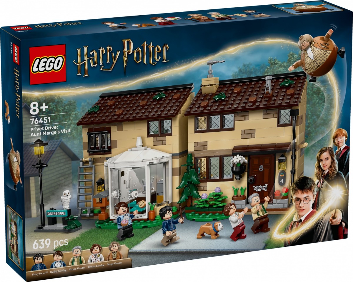 Klocki Harry Potter 76451 Privet Drive: Wizyta ciotki Marge 