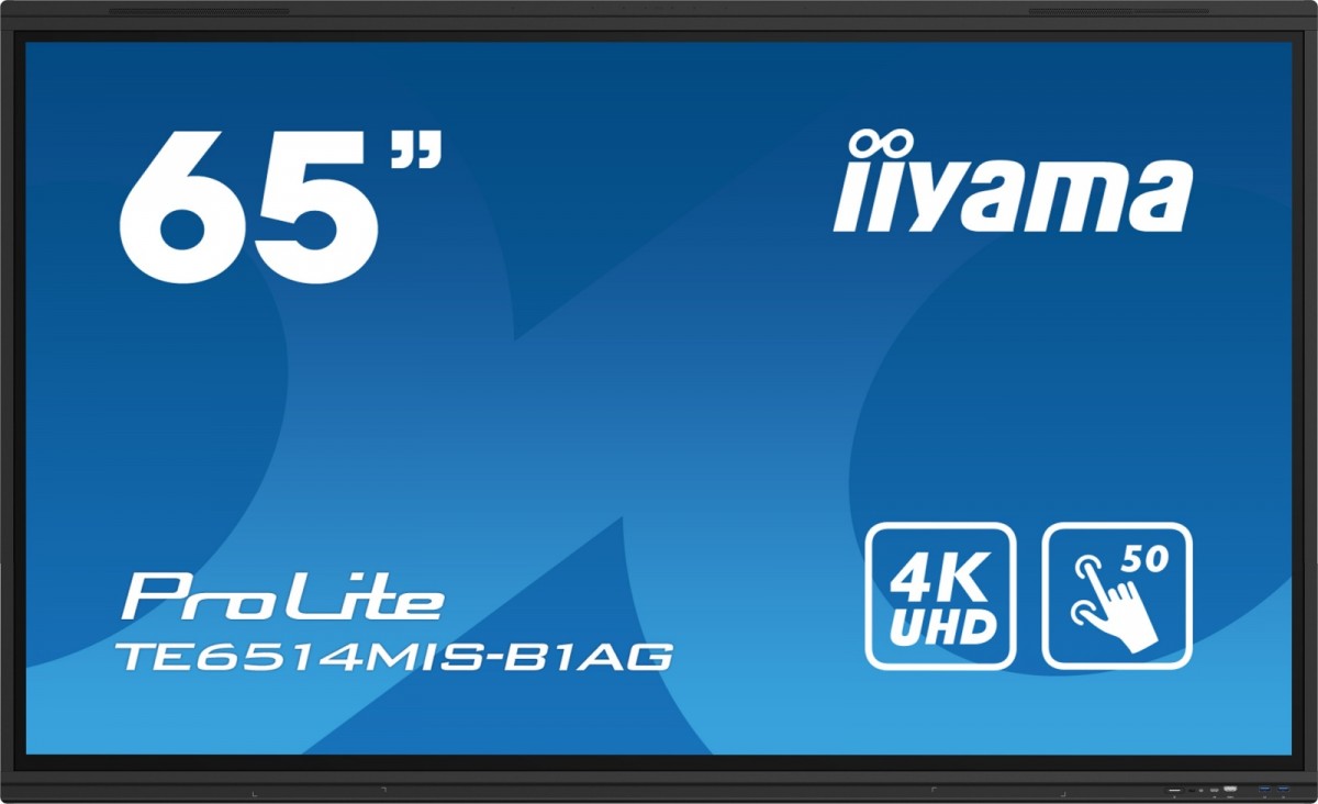 Monitor wielkoformatowy 65 cali TE6514MIS-B1AG INFRARED,50pkt,VA,4K,7H,WiFi,MIC,USB-C 