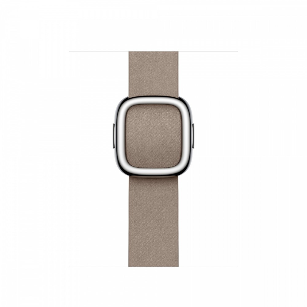 Pasek w kolorze beżu z klamrą nowoczesną do koperty 41 mm - rozmiar S